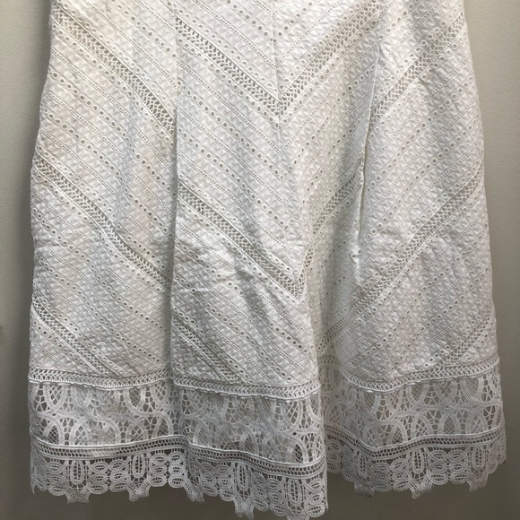 Elegant White Lace Skirt - Picture 1 of 4